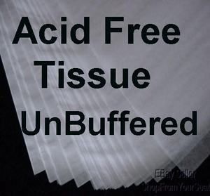    LARGE 20x30 UNBuffered ACID FREE White Tissue Paper ARCHIVAL Quality
