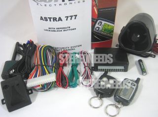 New Scytek Astra 777 2 Way Remote LCD Pager Car Alarm