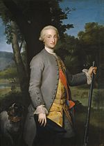Charles IV as Prince of Asturias, 1765, by Anton Raphael Mengs .