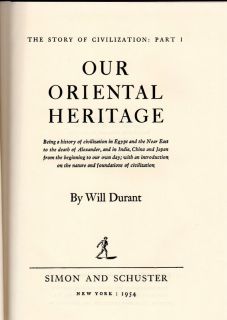   OF CIVILIZATION (COMPLETE 11 VOLUME SET) by WILL DURANT (1963   1975