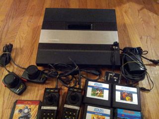 Atari 5200 Console COMPLETE 2 WORKING JOYSTICKS 14 CLASSIC GAMES CORD 