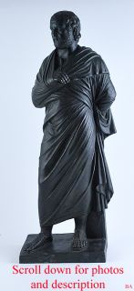 Antique Italian Bronze Greek Aristides Statue by Sommer