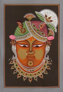   Srinathji Sreenath Ji (Krishna) Artwork HANDMADE Spiritual Painting