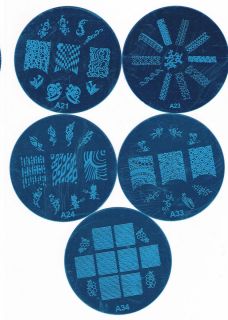 Plate Free Small Stamp Set Stamping Device Nail Art Plate Set B 
