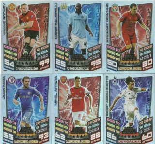 Match Attax 2012 13 Man of The Match Arsenal to Norwich Choose The 