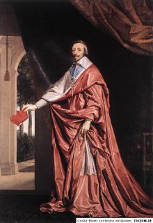 Armand Jean du Plessis duc de RICHELIEU Cardinal PS Paris 1617 + Louis 