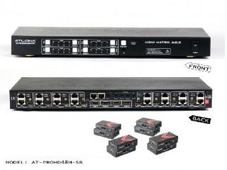 Atlona 4x82 HDMI Matrix Switcher CAT5/6 AT PROHD48M SR (8 Receivers 