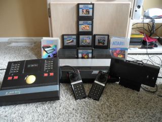 Atari 5200 system working w/ 6 games, manuals, and track ball