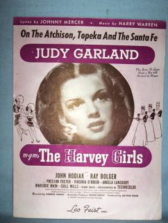 Judy Garland 1945 MGM Movie Song on The Atchison Topeka