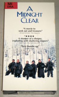MIDNIGHT CLEAR VHS MOVIE, Columbia Tristar 1992   Peter Berg & Kevin 