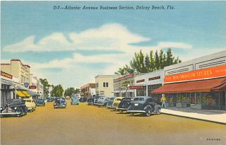 FL Delray Beach Atlantic Avenue Business Section Ben Franklin Store 