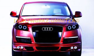 Audi Q7 Headlights Angel Eyes Demon Eyes Halo LED DRL HID Rings 