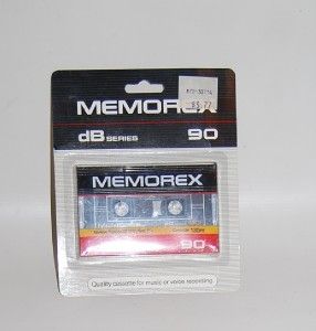 Memorex Blank Audio Cassette Tape DB Series 90 Type 1