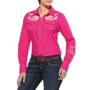 new with tags 10009805 ariat women s ashby snap shirt pink