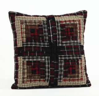 Ashfield Rustic Country Primitive Quilted Throw Pillow
