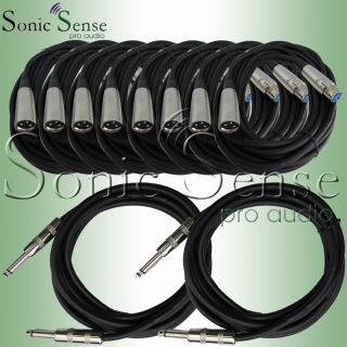 Channel Audio Interface Cable 8 Pack 20 Foot XLR