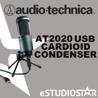 Audio Technica AT2020USB Studio Condenser Microphone AT2020 USB New 
