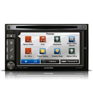 Alpine Double DIN CD Player DVD MP3 Parrot Bluetooth Stereo Car iPod 