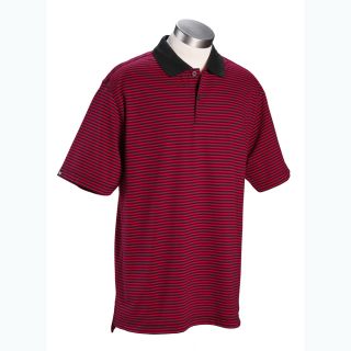 Ashworth Mens Size Striped Golf Polo Shirts Colors New