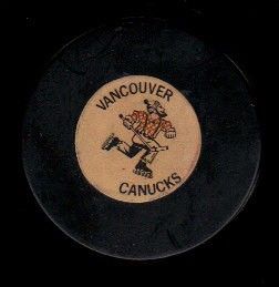 WHL Vancouver Canucks 70 Art Ross Converse Game Hockey Puck Check My 