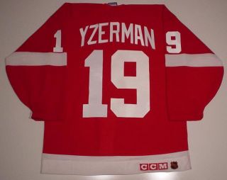 Steve Yzerman Detroit Red Wings Jersey CCM Authentic 75