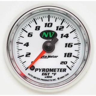 Auto Meter 7345 NV Electrical EGT/Pyrometer Gauge 2 1/16 Dia
