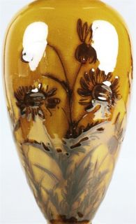   Linthorpe Signed Vase by Arthur Pascal Shorter 1879 1889