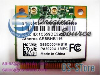 Atheros AR9382 AR5BHB116 Half Mini PCIe WLAN WiFi Card