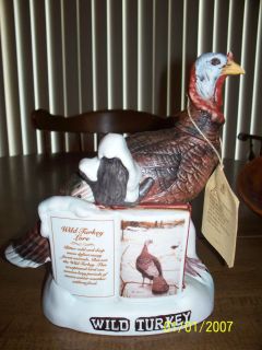 Austin, Nichols Porcelain Wild Turkey Decanter Series 2 1980