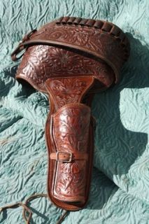 Vintage Maker Marked Arvo Ojala Hollywood Buscadero Holster & Gun Belt 