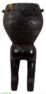 Akan/Asante /Fante Figural Drum Ghana African