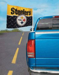 pittsburgh steelers truck bed auto flag nfl tailgate