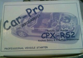 Autopage Car Pro CPX RS2 Remote Car Starter with Keyless Entry System 