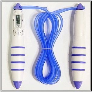   LCD Jump Skipping Rope Calorie Counter Timer 3M Automatic Power