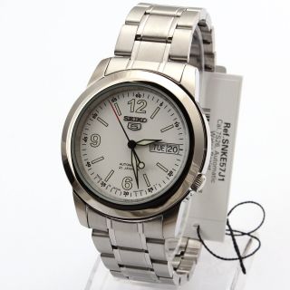 Seiko Men JAPAN 5 Automatic Watch NEW +Warranty SNKE57 SNKE57J1
