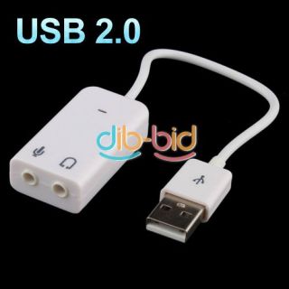   Virtual 7.1 Channel Audio 3D Sound Card Adapter With Cable line #2