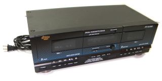 Pyle PT649D Dual Cassette Deck Noise Reduction 120 220  