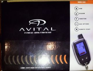 Avital 5303 2 Way LCD Pager Remote Start & Security Alarm System 5303L 