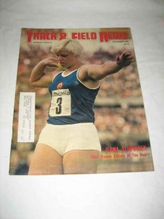 Track Field News V 33 11 Dec 1980 Ilona Slupianek Athlete of the Year 