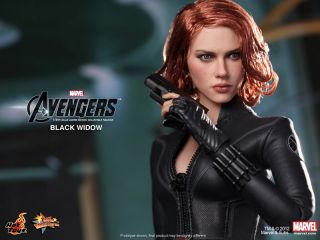 Hot Toys The Avengers 2012 Black Widow Scarlett Johansson New 1 6 