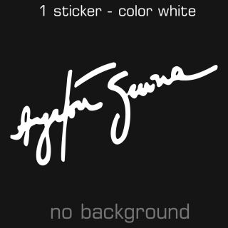 Ayrton Senna Signature Sticker Decal Multiple Sizes and Colors 