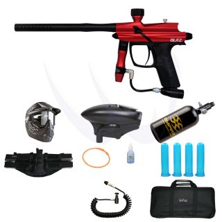 Azodin Blitz Red Black Paintball Gun Fasta HPA N2 Deluxe Package 9534 