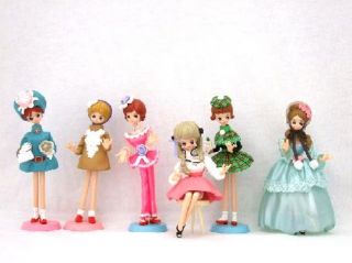 RARE Ayumi Uyama Cutie Doll Collection 6 Figure Set
