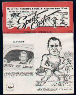 Sports Caster Magazine 1954 Wrestling Program Thesz