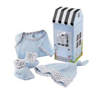 Baby Aspen Welcome Home 3 Piece Layette Gift Set Blue 0 6 Months NH 