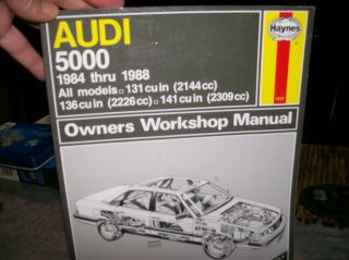 Haynes Audi 5000 Owners Workshop Manual 1984 86
