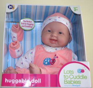 Doll Lots to Cuddle Vinyl 20 in Peach Bug Theme Berenguer Baby Doll 