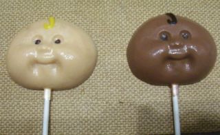 Cabbage Patch Baby Face Chocolate Lollipops Favors