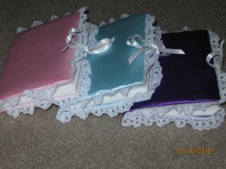 Baby PHOTO ALBUM   You Pick ANY Satin Color Boy or Girl For Ultrasound 