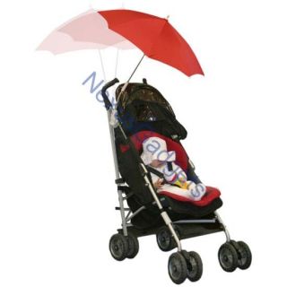Red Umbrella Baby Stroller Carriage Attachable Sun Shade Twisting 